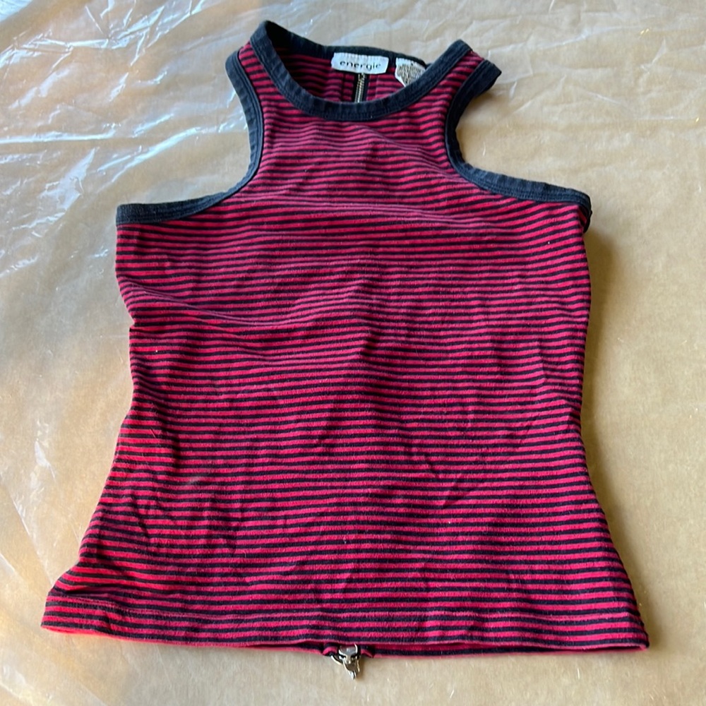 Zip back tank top